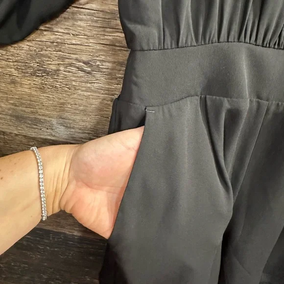 White House Black Market Black Romper - Picture 8 of 8